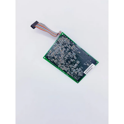 Green rectangular nibp assembly board with multi-colored ribbon cable for novametrix 25300001 controller with spacelabs mpc860 cpu