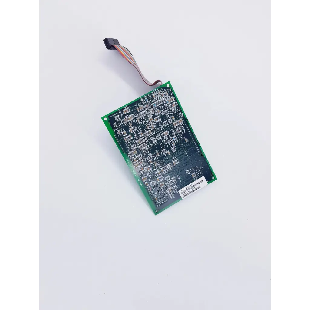 Green rectangular nibp assembly board with black connector and multicolored wires for spacelabs mpc860 cpu controller