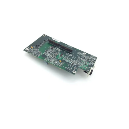 Novametrix 27650201 green circuit board with black connectors and silver solder points for biomedical service replacement parts