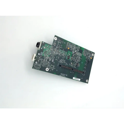Novametrix 27650201 green circuit board with black connectors and silver solder points for biomedical service replacement parts