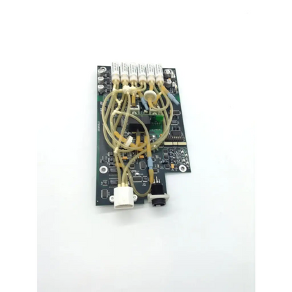 Novametrix 27650201 black circuit board with beige cables and white connectors for biomedical service replacement parts