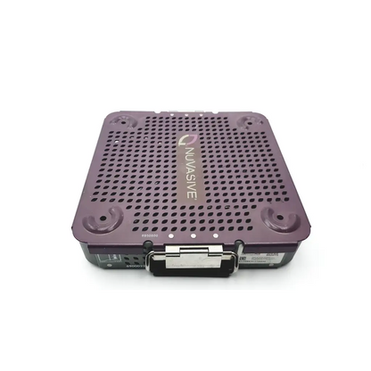 Nuvasive xlw instrument tray 6900022 purple perforated surgical tray with metallic latch for secure storage