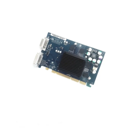 Dark blue nvidia corporation a146 video card with black heat sink and silver connectors for gaming and graphics processing