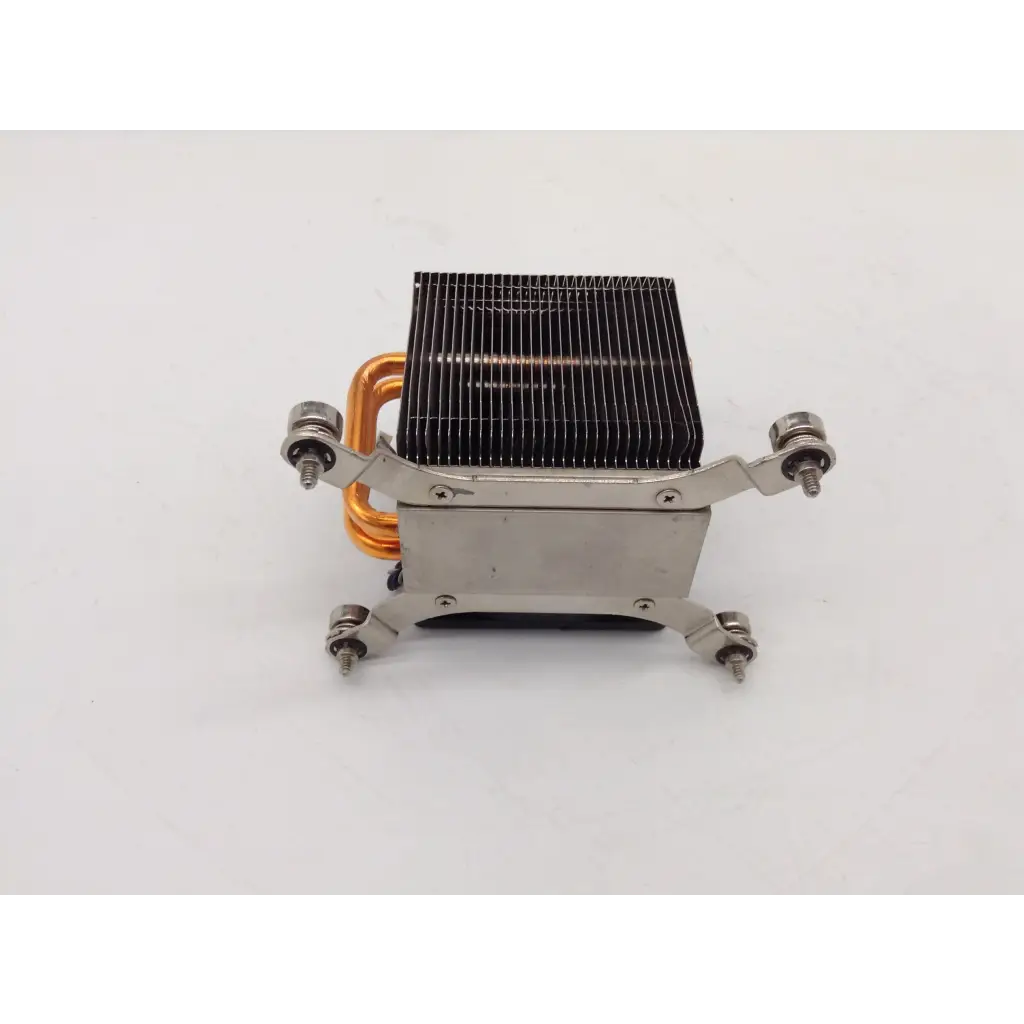 OEM HP silver aluminum cpu fan and heat sink with copper tubing and black fin array for ProDesk EliteDesk use