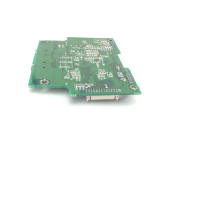 Green printed circuit board of olympus 920-20c2 06.12 with silver soldered components and metallic connector for hi3pn01u bbcq1-6