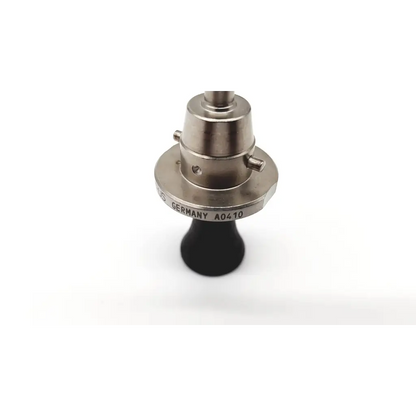 Silver metallic olympus a0410 standard obturator with black rubber base marked germany a0410 for surgical use