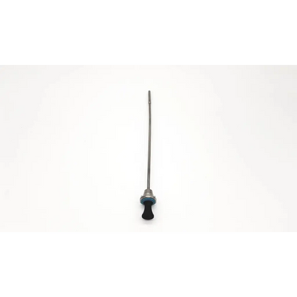 Metallic fuel gauge sender with black rubber grip and teal housing for olympus a20902a obturator use