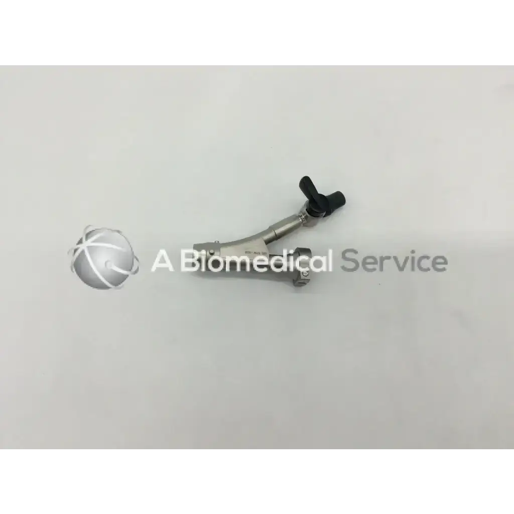 Silver metallic surgical airway tube with black valve for medical use olympus a20976a single bridge model a20976a single