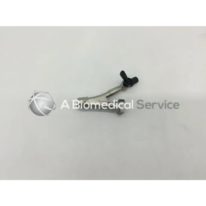 Silver metallic surgical airway tube with black valve for medical use olympus a20976a single bridge model a20976a single