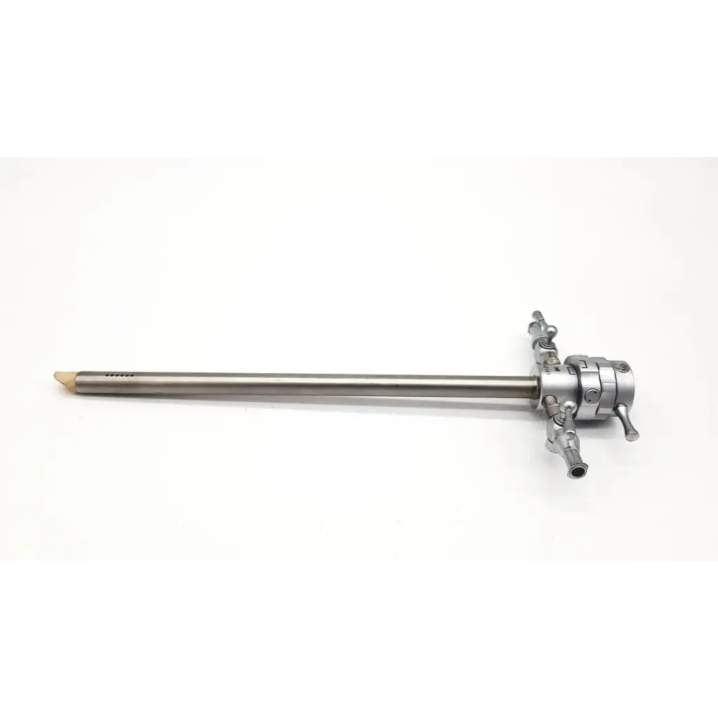 Silver olympus a2181 27fr resectoscope urology with long slender shaft and articulated handle with adjustment knobs
