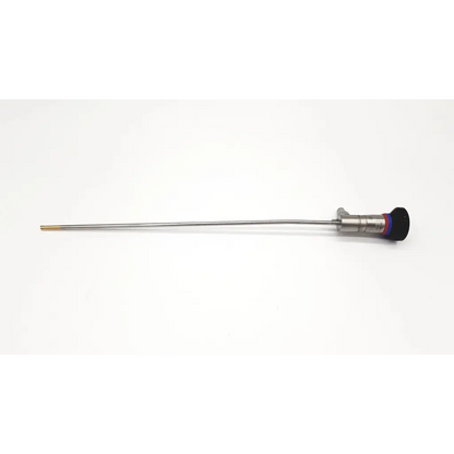 Silver surgical olympus a22002a 4mm cystoscope with black ergonomic handle and metallic autoclavable shaft