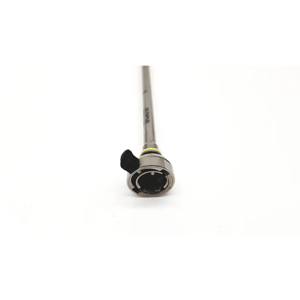 Silver surgical instrument with black plastic handle engraved stryker from olympus a22040a 24mm hysteroscopic resection inner sheath