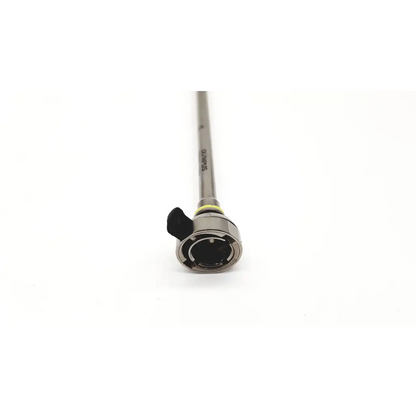 Silver surgical instrument with black plastic handle engraved stryker from olympus a22040a 24mm hysteroscopic resection inner sheath