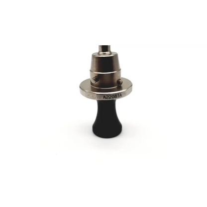 Black rubber-tipped metal ferrule with engraved serial number a22081a on olympus a22081a obturator autoclavable