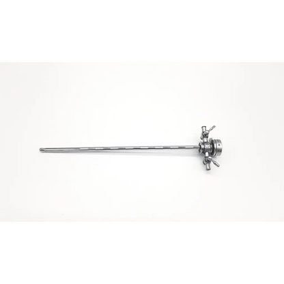Silver olympus a2211 17fr sheath surgical instrument with a slender metallic shaft and multiple adjustment knobs handle