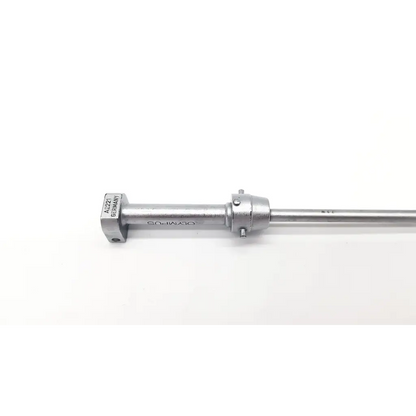 Silver metallic olympus a2221 endoscopy visual obrturator with cylindrical shaft and threaded handle for medical use
