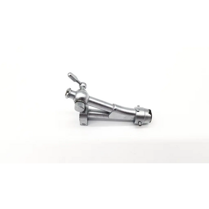 Silver metallic olympus a2276 cysto bridge single channel surgical instrument with knurled knob and articulated joint
