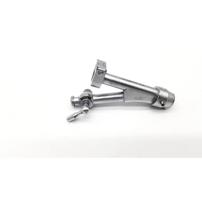 Silver metal olympus a2276 cysto bridge single channel angle grinder attachment with textured grip and engraved branding
