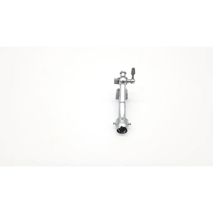 Silver metallic drum stand clamp with adjustable arm and knob for olympus a2276 cysto bridge single channel use