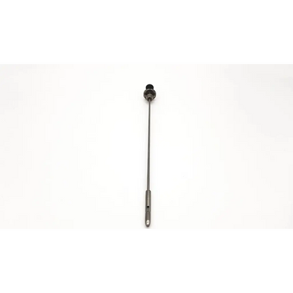 Black and silver surgical retractor with rounded head and textured handle for olympus a2636 obturator use