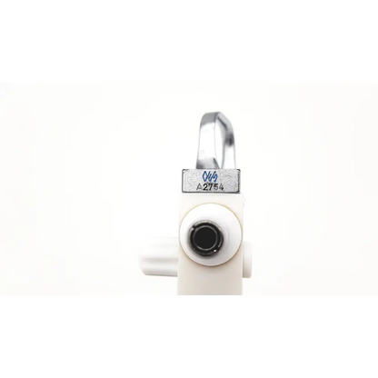 White plastic window handle with silver metal keyhole cover branded oyly a2754 for olympus a2754 urological instrument