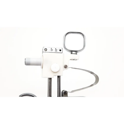 White plastic and metal olympus a2754 urological instrument with adjustable angle settings at 12 and 30 degrees
