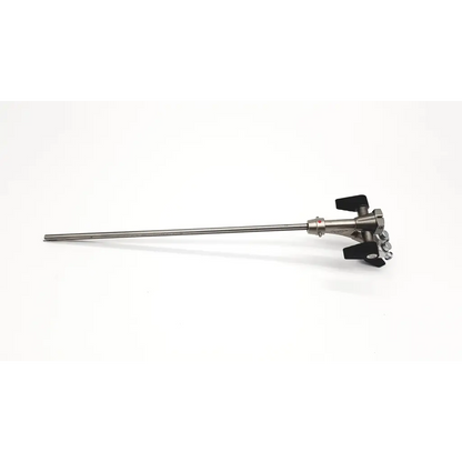 Olympus a2972 dual channel deflector medical surgical instrument with long metallic shaft and black ergonomic handles