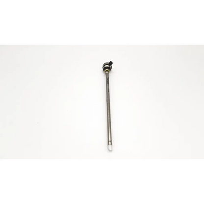 Silver-colored metal olympus a42011a 8mm hystero-rectoscope inner sheath with textured grip and black knob