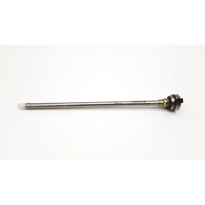 Silver surgical instrument with transparent tip and black handle marked biotronik germany a206ha for olympus a42011a 8mm hystero-rectoscope inner sheath