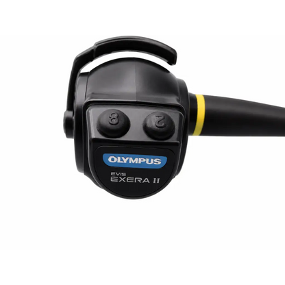 Black olympus evis exera ii video bronchoscope with handle and two control buttons medical equipment for bronchoscopy