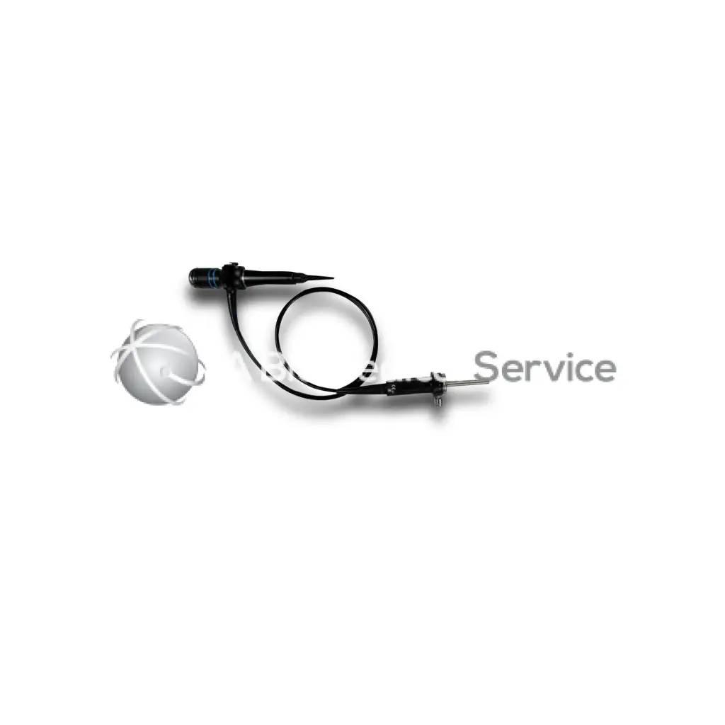 Black olympus bf-n20 medical endoscope with flexible cable and metallic tip for detailed internal examination