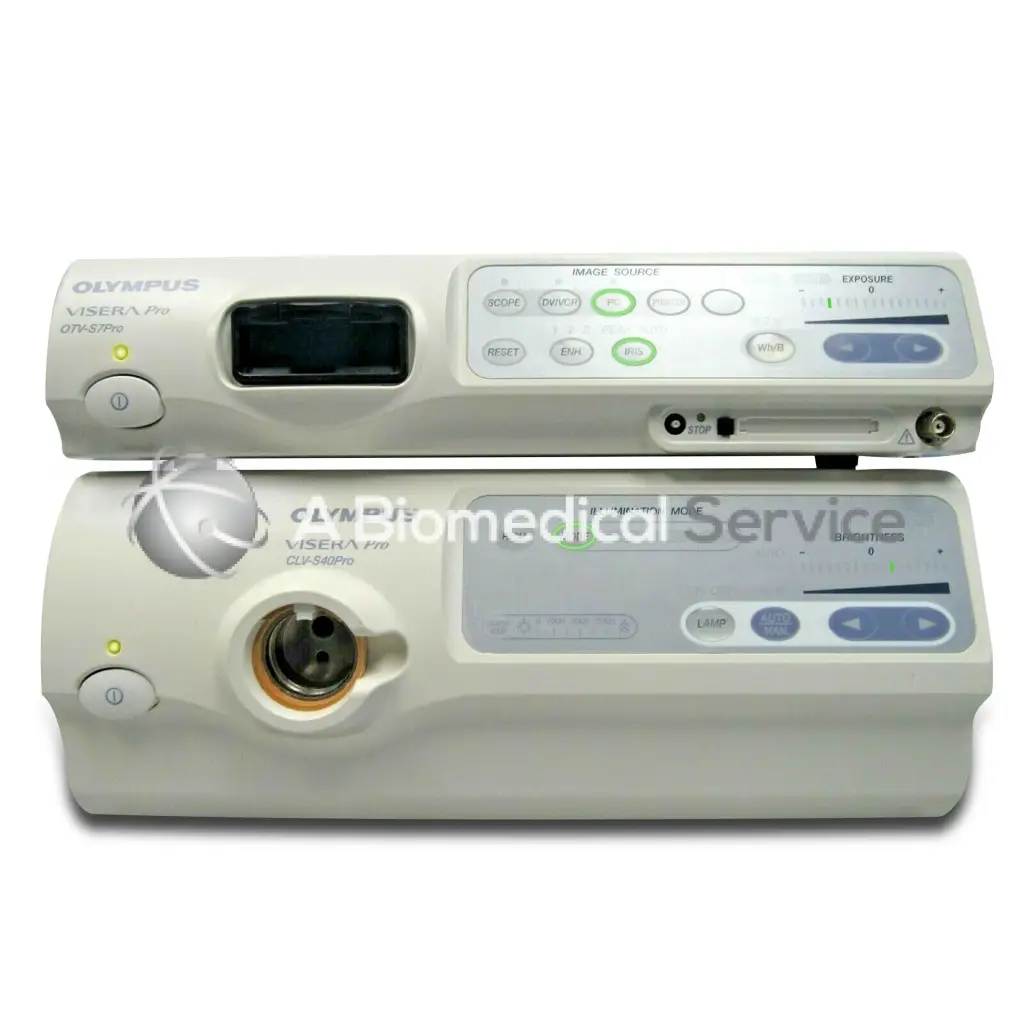 Olympus CLV-S30S40 xenon light source with white plastic housing and control panels for watt xenon light use