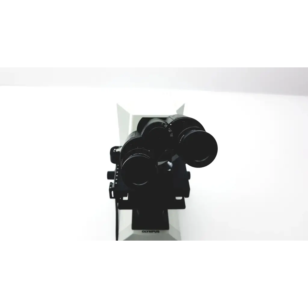 Black olympus cx41rf microscope binoculars with sleek ergonomic design and matte finish for precise viewing