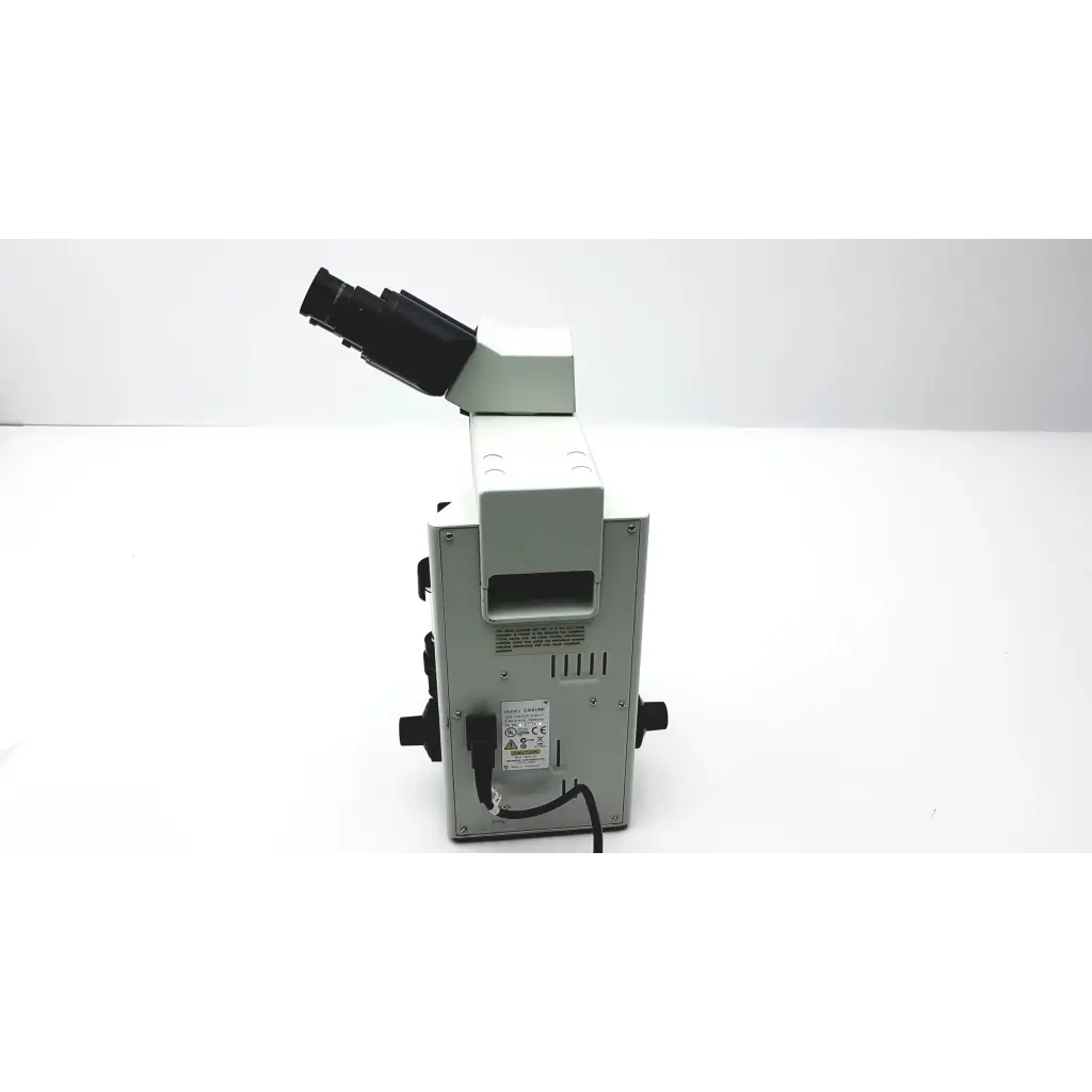 White and black compound microscope with a sleek modern design for precise analysis olympus cx41rf microscope