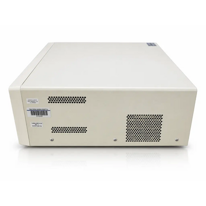 Cream-colored rectangular medical image management hub with ventilation grilles labeled tango operator unit from tma medical llc