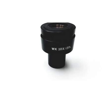 Black cylindrical microscope objective lens with wk 10x 20l engraving for olympus japan wk 10x 20l eyepiece