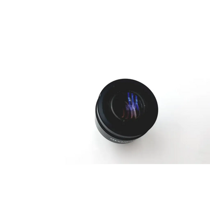 Black cylindrical olympus japan wk 10x 20l eyepiece microscope objective lens with reflective blue purple light surface