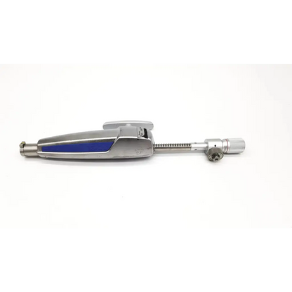 Silver olympus maj441 bml mechanical lithotriptor handle with blue accent panel and textured grip for precise control