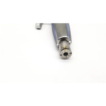 Silver olympus maj441 bml mechanical lithotriptor handle with sleek metallic finish and blue accent strip on handle