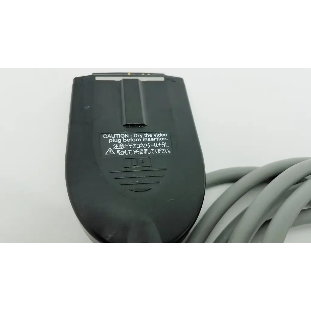 Black plastic video cable connector with gray coiled cord for olympus otv-s7proh-hd-12e autoclavable camera head