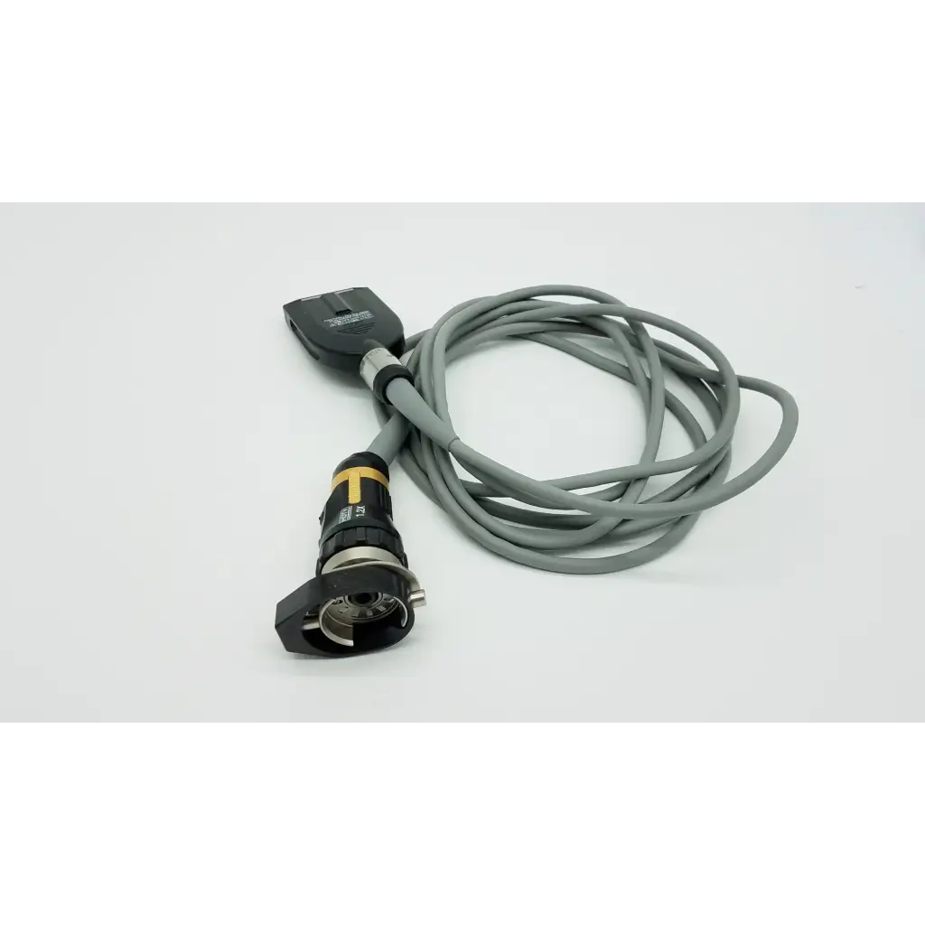 Gray coiled cable with black and yellow connector for olympus otv-s7proh-hd-12e autoclavable camera head accessory