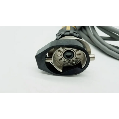 Black and silver industrial autoclavable camera head with textured grip and exposed gear mechanism olympus otv-s7proh-hd-12e