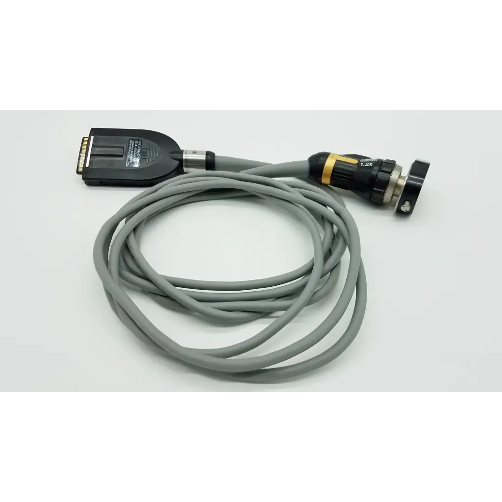 Gray coiled cable with black connectors for olympus otv-s7proh-hd-12e autoclavable camera head including gold-plated d-sub port
