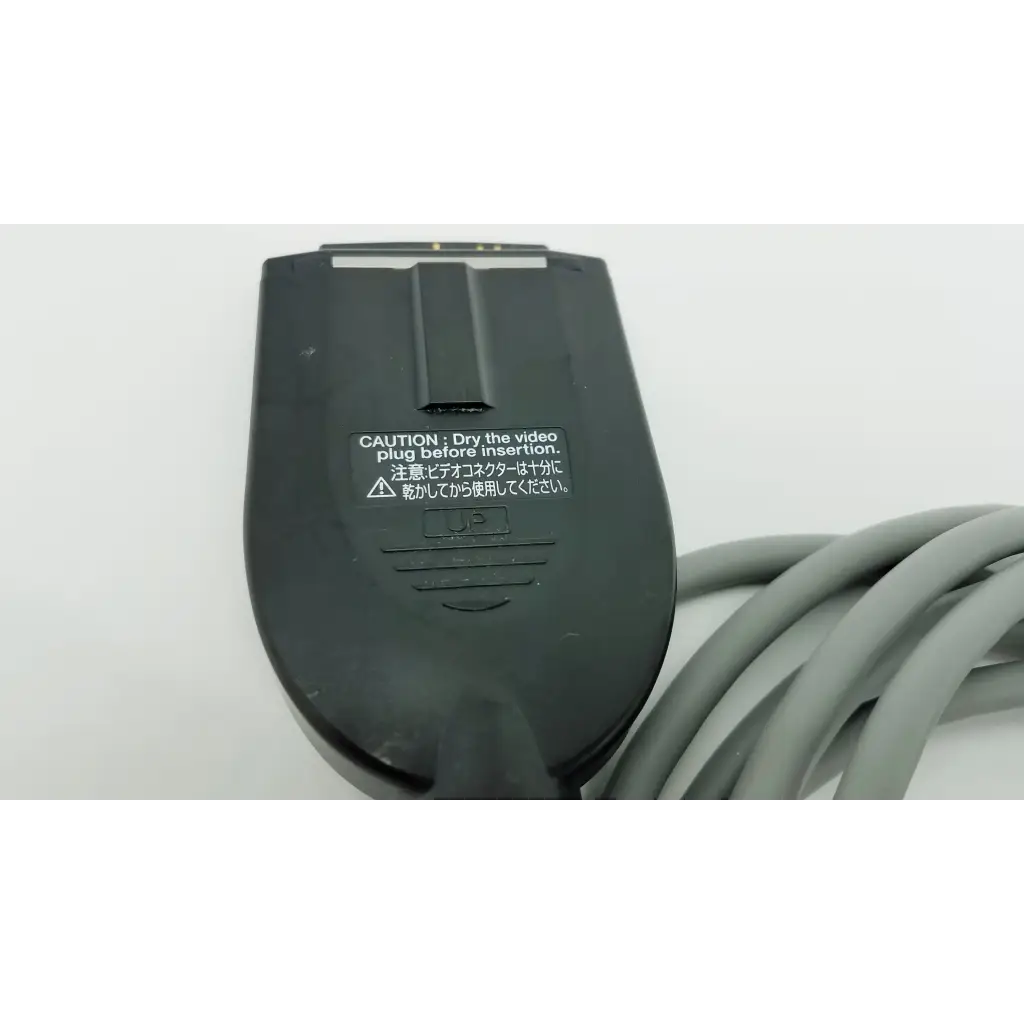 Black plastic video cable connector with gray coiled cord for olympus otv-s7proh-hd-12e autoclavable camera head