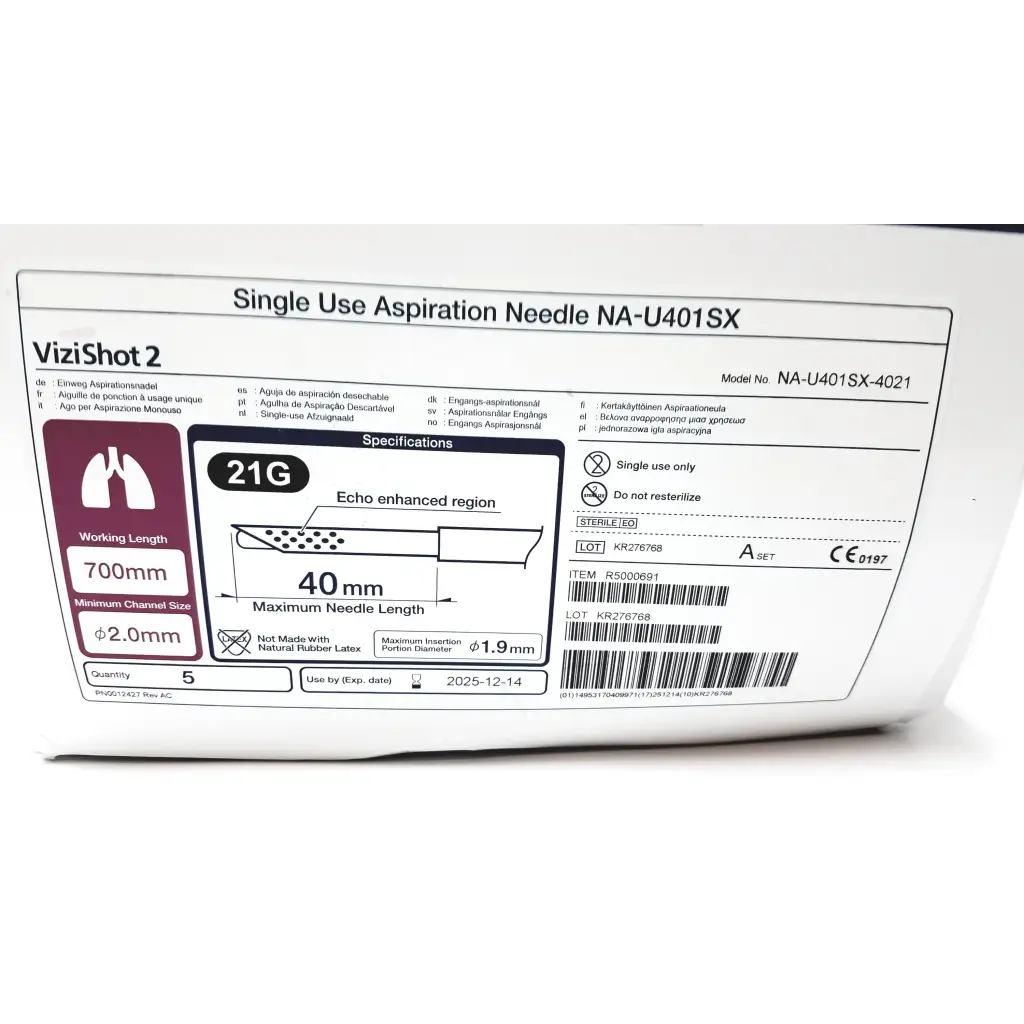 Load image into Gallery viewer, Olympus Single Use Aspiration Needle NA-U401SX