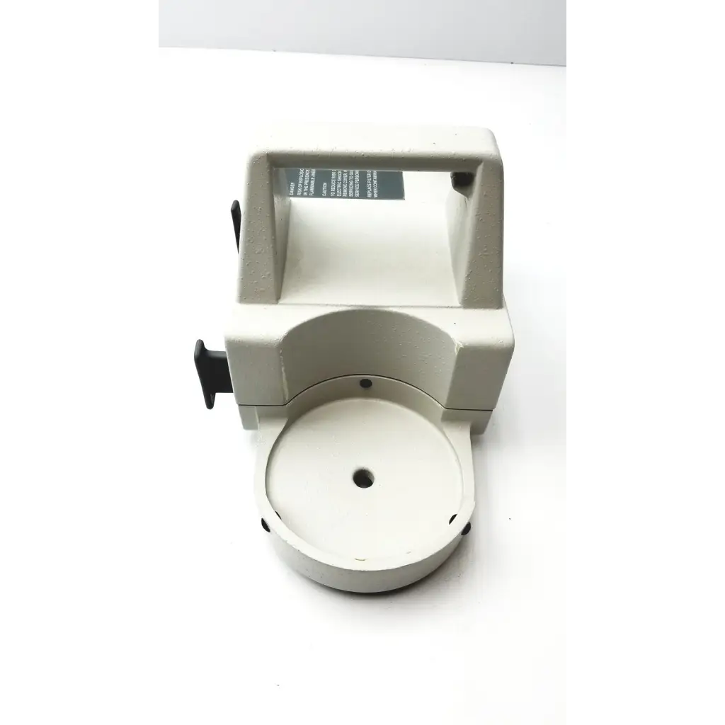 Beige plastic paper cutter with black handle and circular cutting platform for olympus ssu-2 endoscope aspiration selling as-is