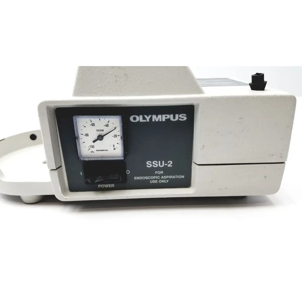 Olympus SSU-2 endoscopic aspiration pump with white casing and black control panel selling as-is best offer endoscope aspiration