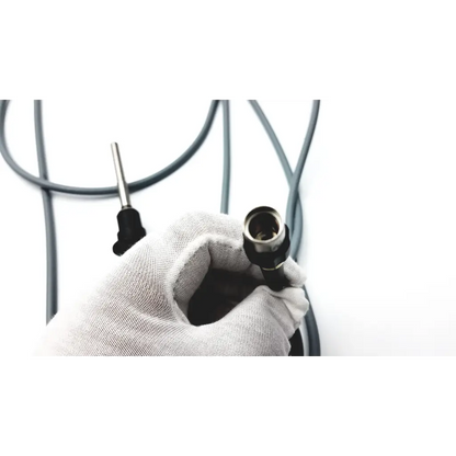 Black and silver olympus wa03200as fiber optic endoscope with flexible cable and precision-engineered connectors