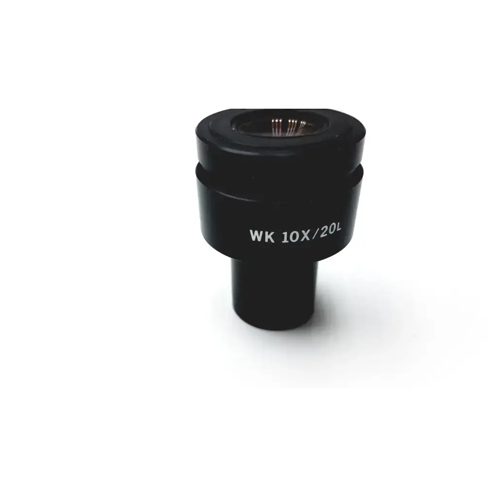 Black cylindrical olympus wk 10x microscope eyepiece with 10x 20l engraving for precision viewing
