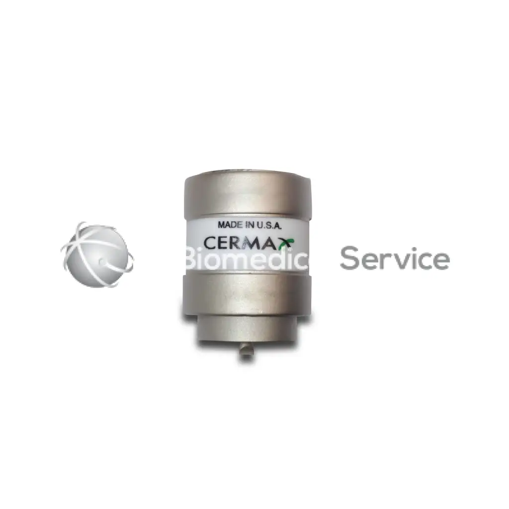 Silver metallic cylindrical cermax medical device labeled made in usa for olympus xls 175 watt xenon light source